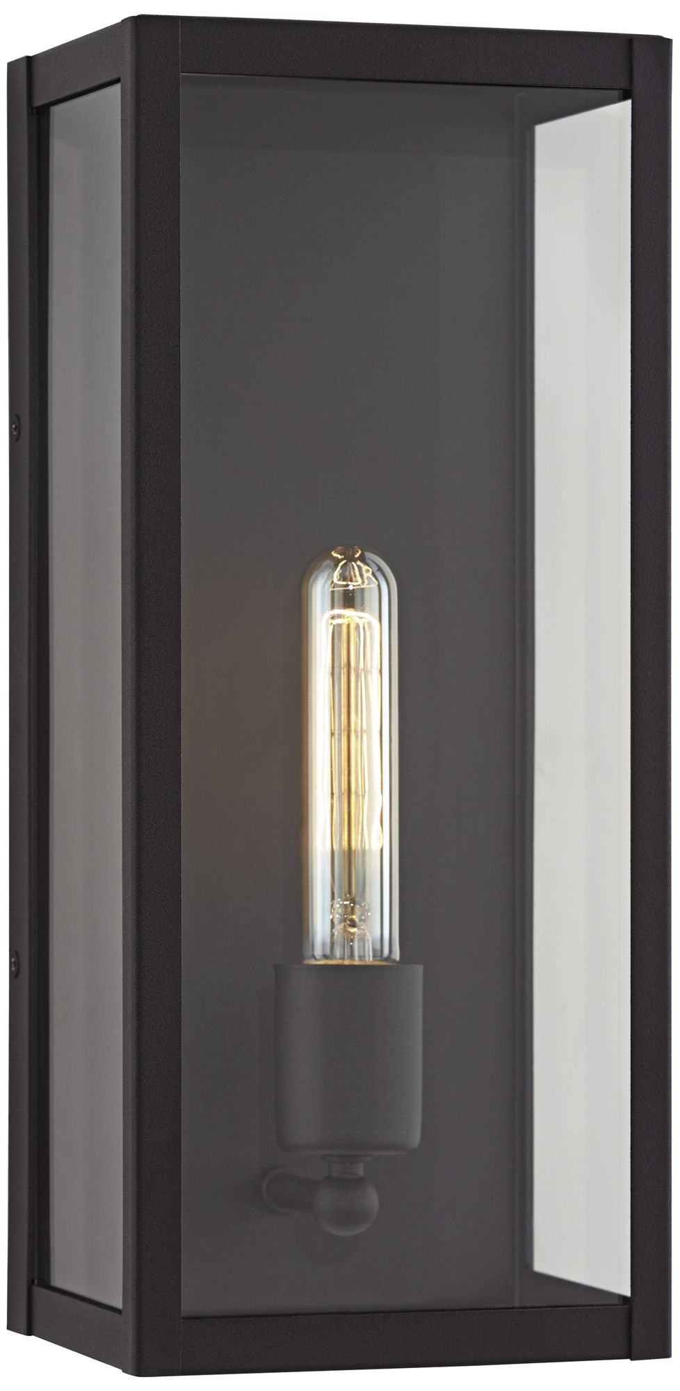 Image 2 Cornell 14 1/4"H Sand Black Modern Industrial Box Outdoor Wall Light