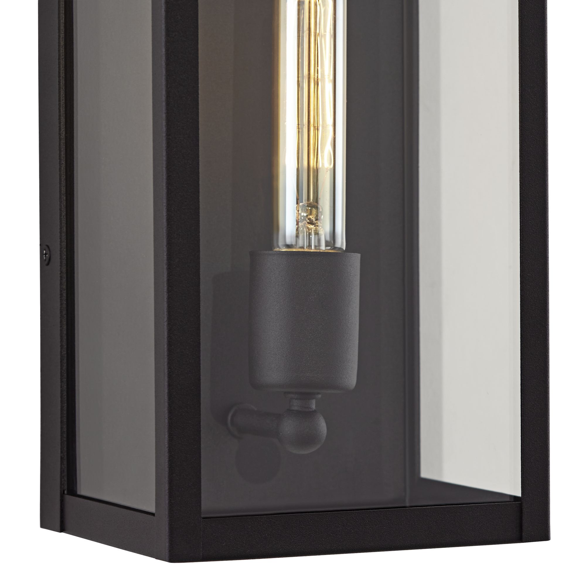 Image 3 Cornell 14 1/4"H Sand Black Modern Industrial Box Outdoor Wall Light more views