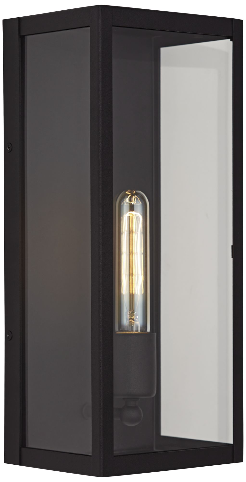 Image 4 Cornell 14 1/4"H Sand Black Modern Industrial Box Outdoor Wall Light more views