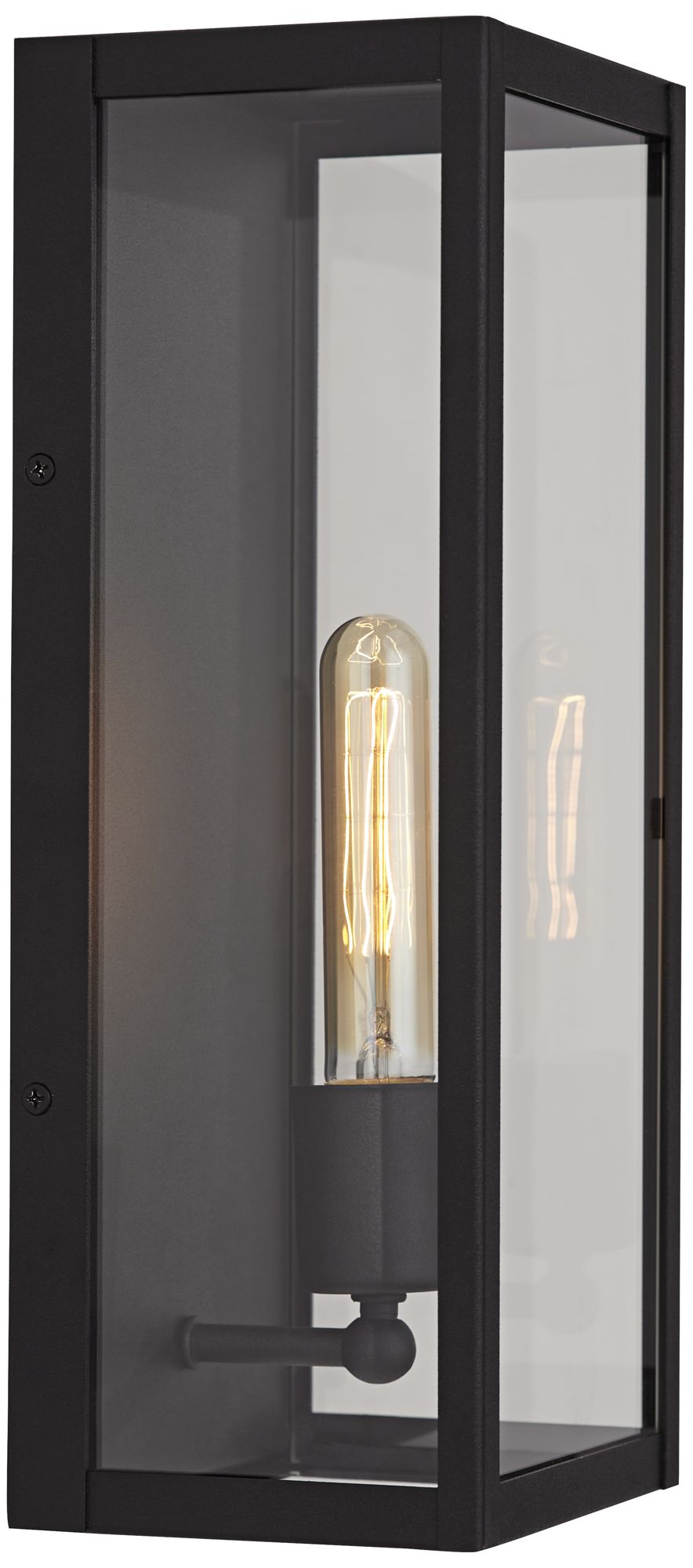 Image 6 Cornell 14 1/4"H Sand Black Modern Industrial Box Outdoor Wall Light more views