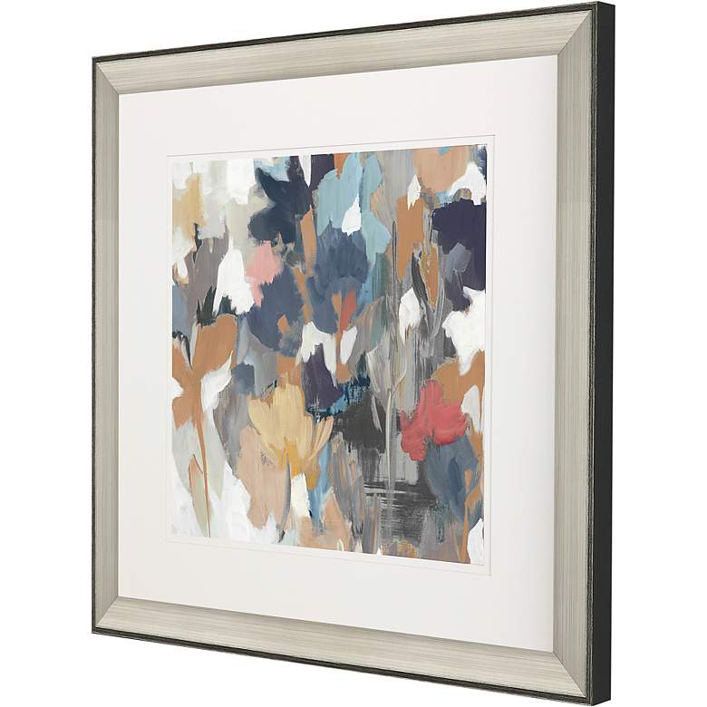 Image 3 Corner Flower Stand I 38" Square Giclee Framed Wall Art more views