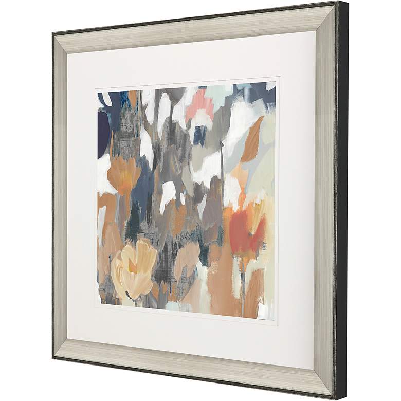 Image 3 Corner Flower Stand II 38" Square Giclee Framed Wall Art more views