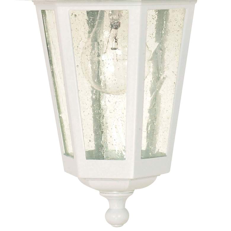 Image 4 Cornerstone; 1 Light; 13 in.; Hanging Lantern with Clear Seed Glass more views