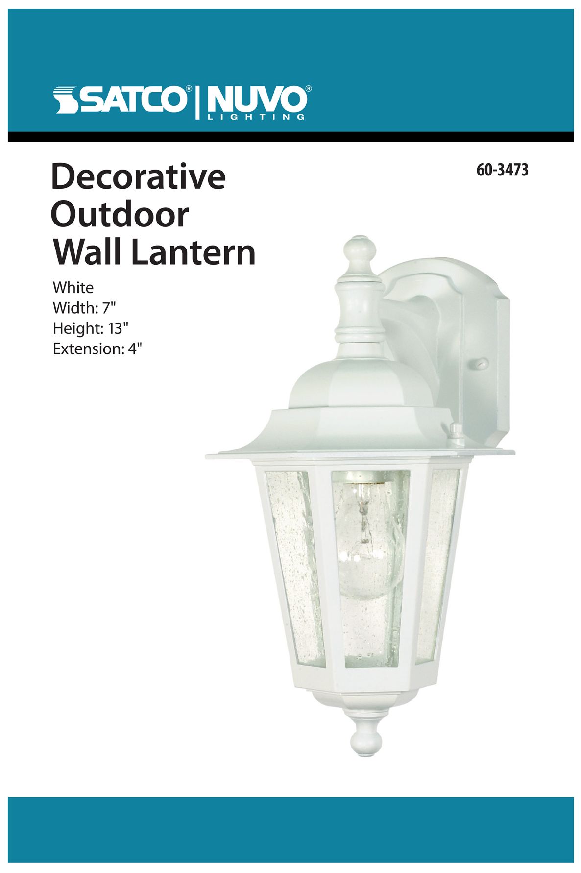 Image 2 Cornerstone 1 Light - 13 in. Wall Lantern - Arm Down with Clear Seed Glass more views