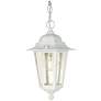 3_Cornerstone 12 1/2" High White Outdoor Hanging Light