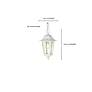 5_Cornerstone 12 1/2" High White Outdoor Hanging Light more views