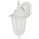 Cornerstone 13"H White and Frosted Glass Outdoor Wall Light