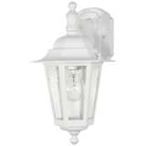 Cornerstone 13&quot;H White and Seeded Glass Outdoor Wall Light