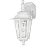 Cornerstone 13"H White and Seeded Glass Outdoor Wall Light