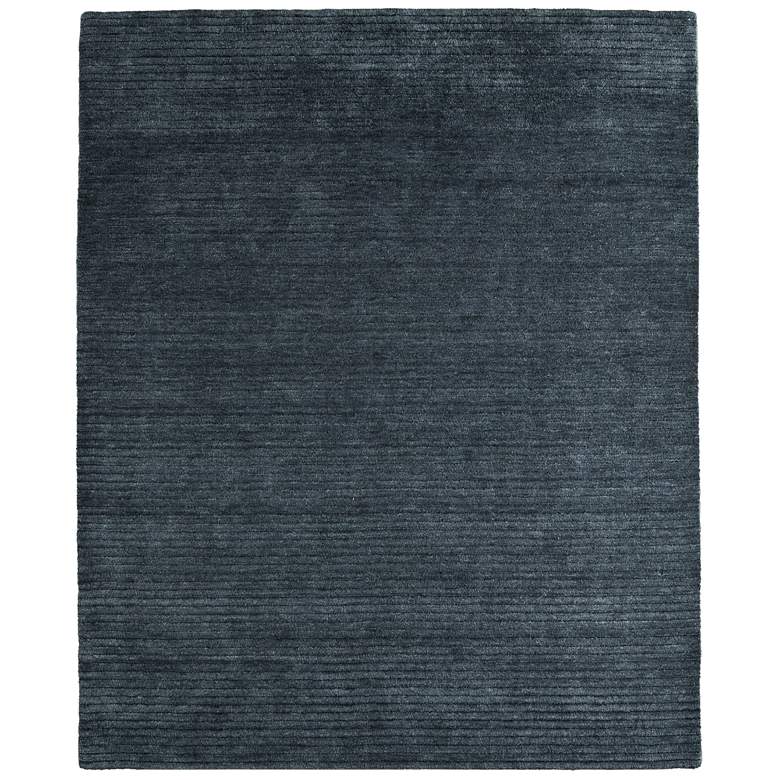 Image 1 Cornerstone Modern Solid Hand Woven Blue Area Rug 8A22F