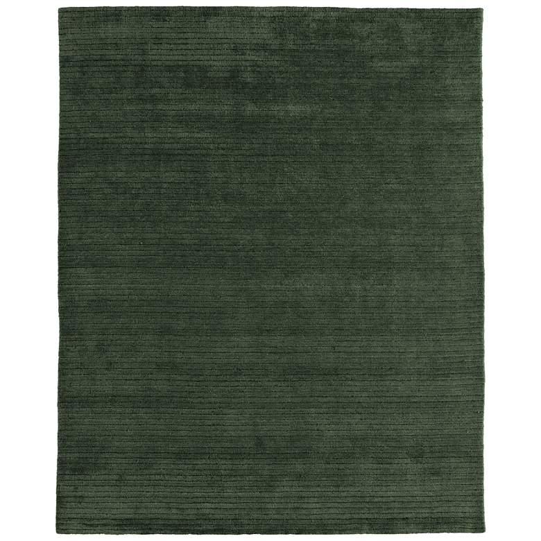 Image 1 Cornerstone Modern Solid Hand Woven Green Area Rug 8A22F