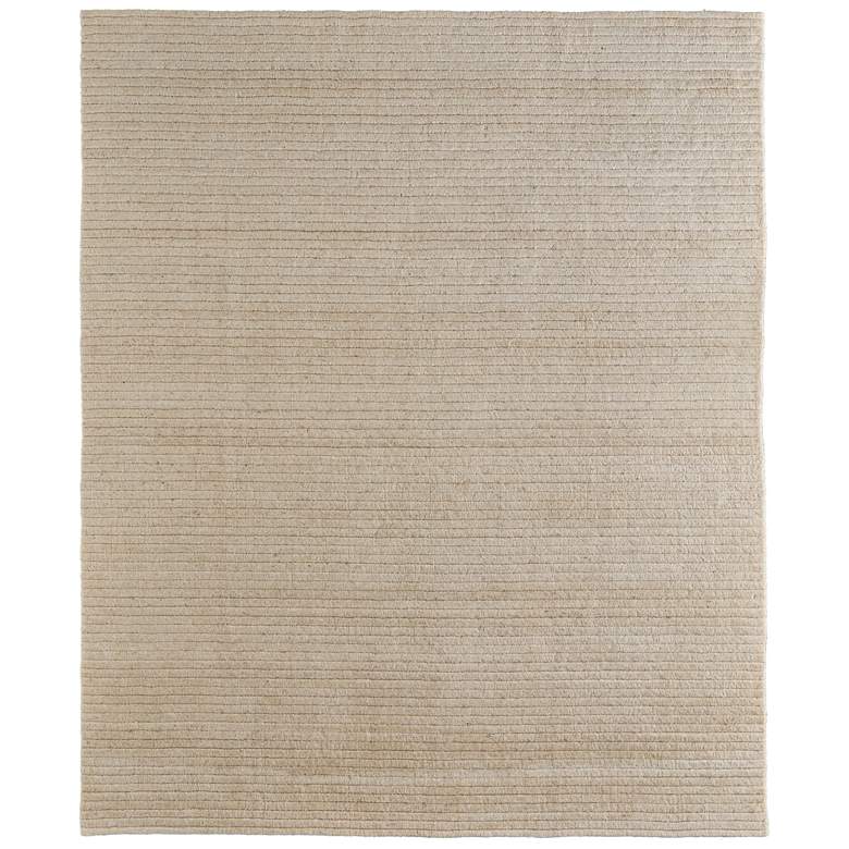 Image 1 Cornerstone Modern Solid Hand Woven Ivory Area Rug 8A22F