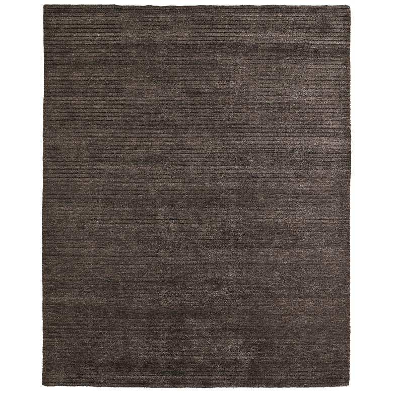Image 1 Cornerstone Modern Solid Hand Woven Taupe Area Rug 8A22F