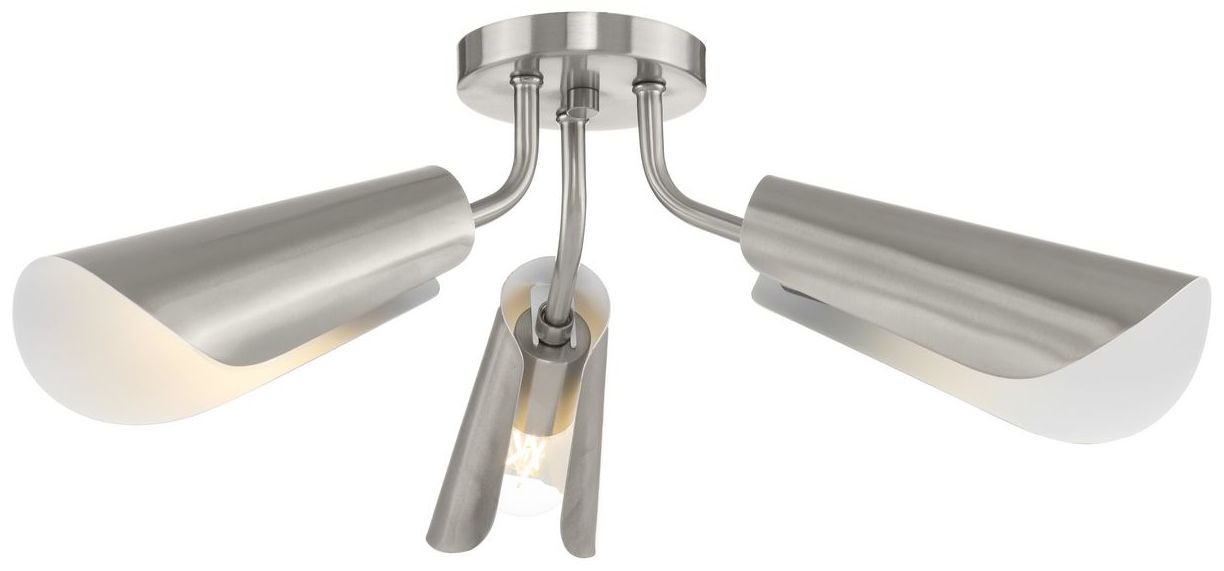Image 3 Cornett Collection 24.12 in. Three-Light Flush Mount Light more views