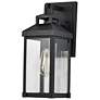 2_Corning 15 1/2" High Matte Black Outdoor Wall Light