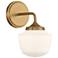 Cornwell 10" High Aged Brass Wall Sconce