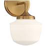 3_Cornwell 10" High Aged Brass Wall Sconce more views