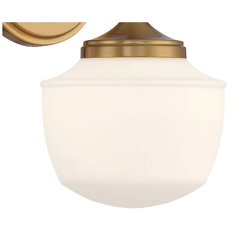 Image 4 Cornwell 10" High Aged Brass Wall Sconce more views