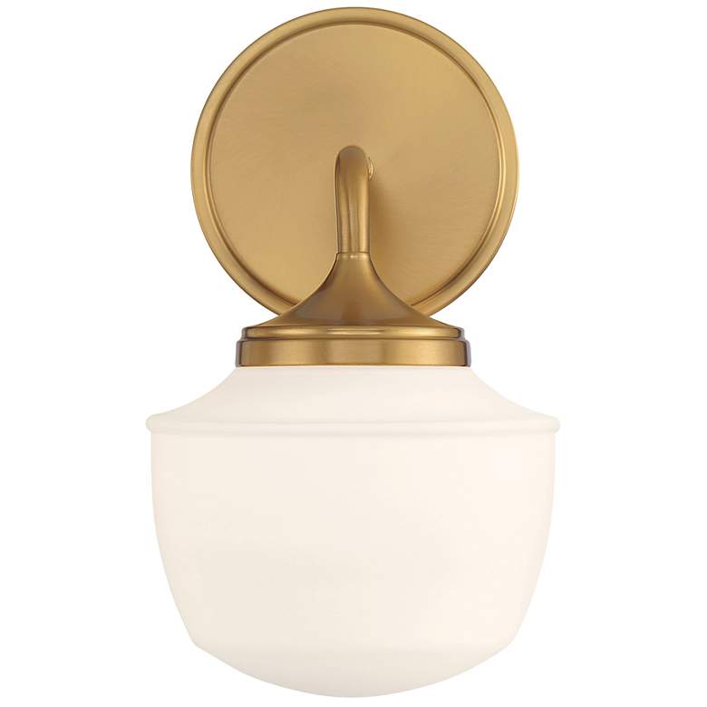 Image 6 Cornwell 10" High Aged Brass Wall Sconce more views