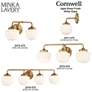 Cornwell 10" High Aged Brass Wall Sconce