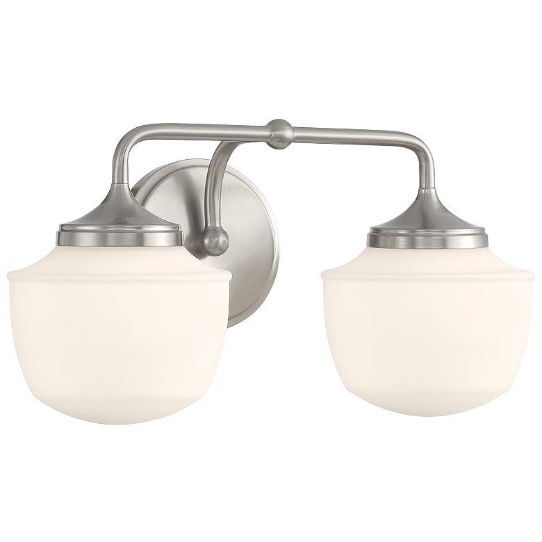 Image 1 Cornwell 16" Wide Brushed Nickel 2-Light Wall Sconce