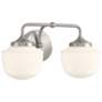1_Cornwell 16" Wide Brushed Nickel 2-Light Wall Sconce