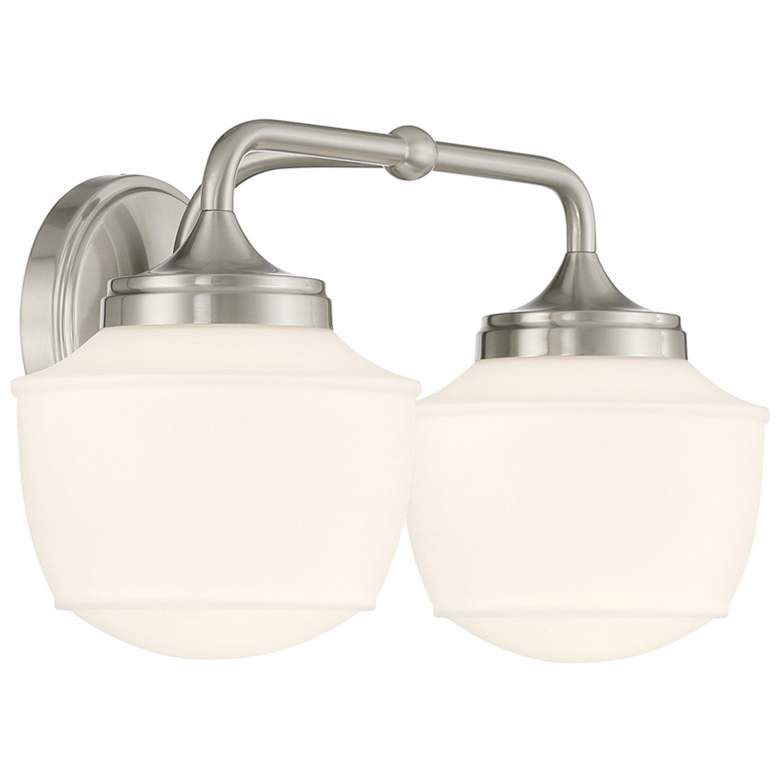 Image 3 Cornwell 16" Wide Brushed Nickel 2-Light Wall Sconce more views