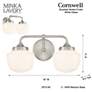 Cornwell 16" Wide Brushed Nickel 2-Light Wall Sconce