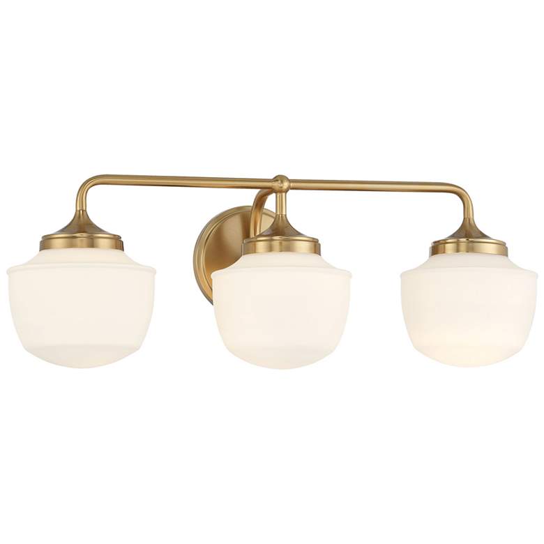 Image 3 Cornwell 23" Wide Aged Brass 3-Light Bath Light