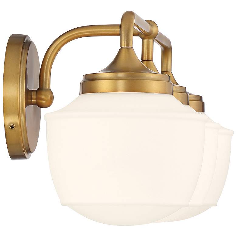 Image 4 Cornwell 23" Wide Aged Brass 3-Light Bath Light more views