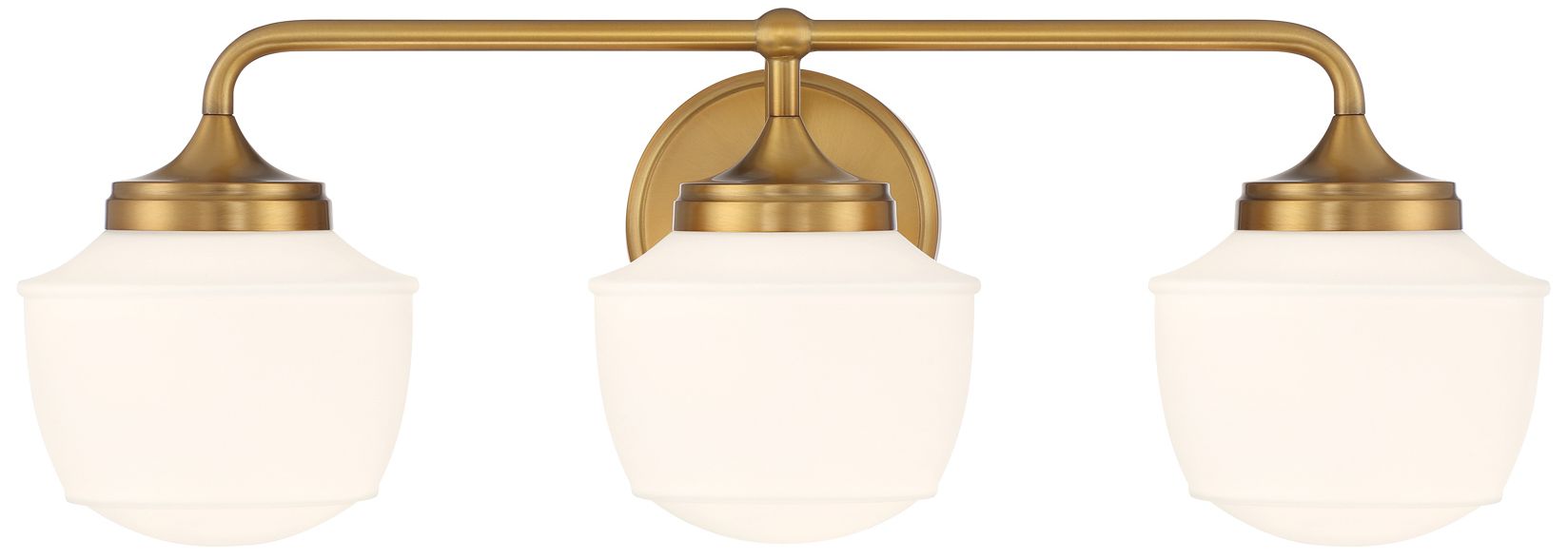 Cornwell 23" Wide Aged Brass 3-Light Bath Light in scene