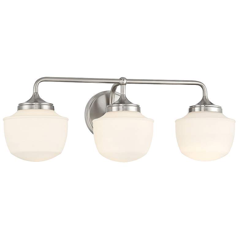 Image 2 Cornwell 23" Wide Brushed Nickel 3-Light Vanity Bath Light