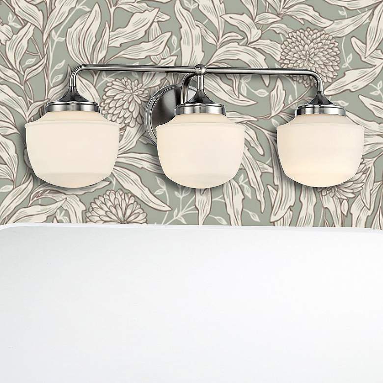 Image 1 Cornwell 23" Wide Brushed Nickel 3-Light Vanity Bath Light