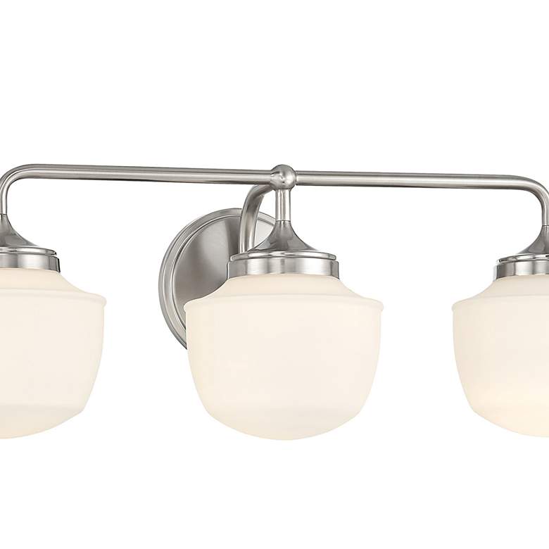 Image 4 Cornwell 23" Wide Brushed Nickel 3-Light Vanity Bath Light more views