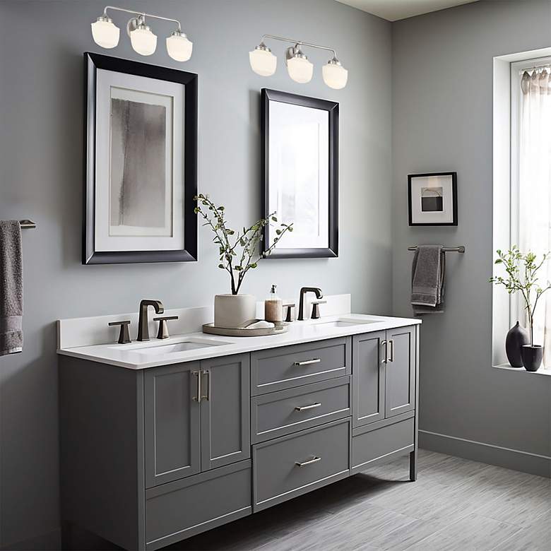 Image 5 Cornwell 23" Wide Brushed Nickel 3-Light Vanity Bath Light more views