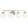 Cornwell 32" Wide Brushed Nickel 4-Light Vanity Bath Light