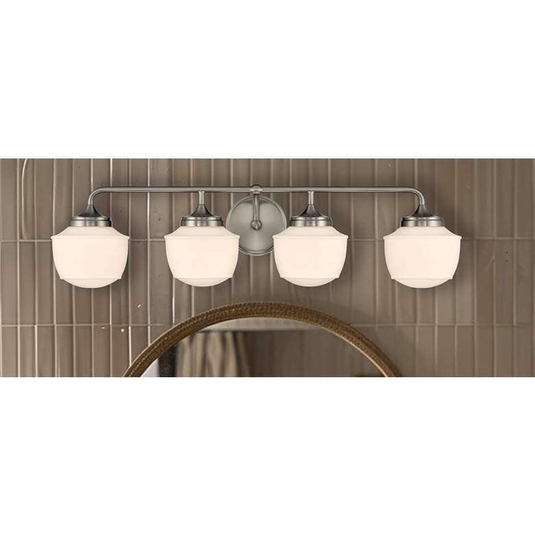 Image 3 Cornwell 32" Wide Brushed Nickel 4-Light Vanity Bath Light more views