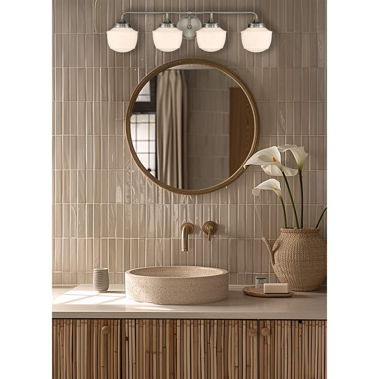 Image 5 Cornwell 32" Wide Brushed Nickel 4-Light Vanity Bath Light more views