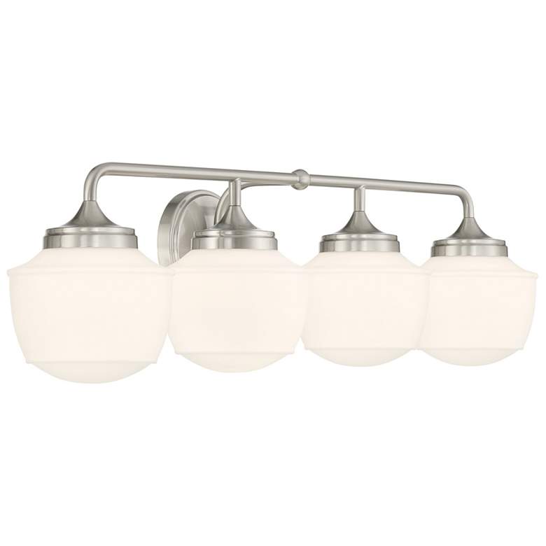 Image 7 Cornwell 32" Wide Brushed Nickel 4-Light Vanity Bath Light more views