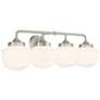 7_Cornwell 32" Wide Brushed Nickel 4-Light Vanity Bath Light more views