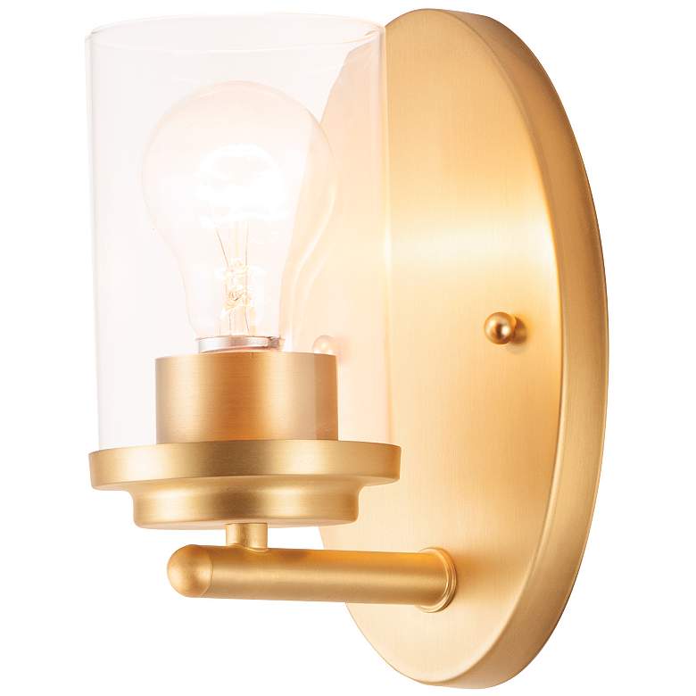 Image 1 Corona 1-Light Wall Sconce - Satin Brass