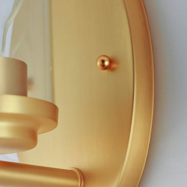Image 2 Corona 1-Light Wall Sconce - Satin Brass more views