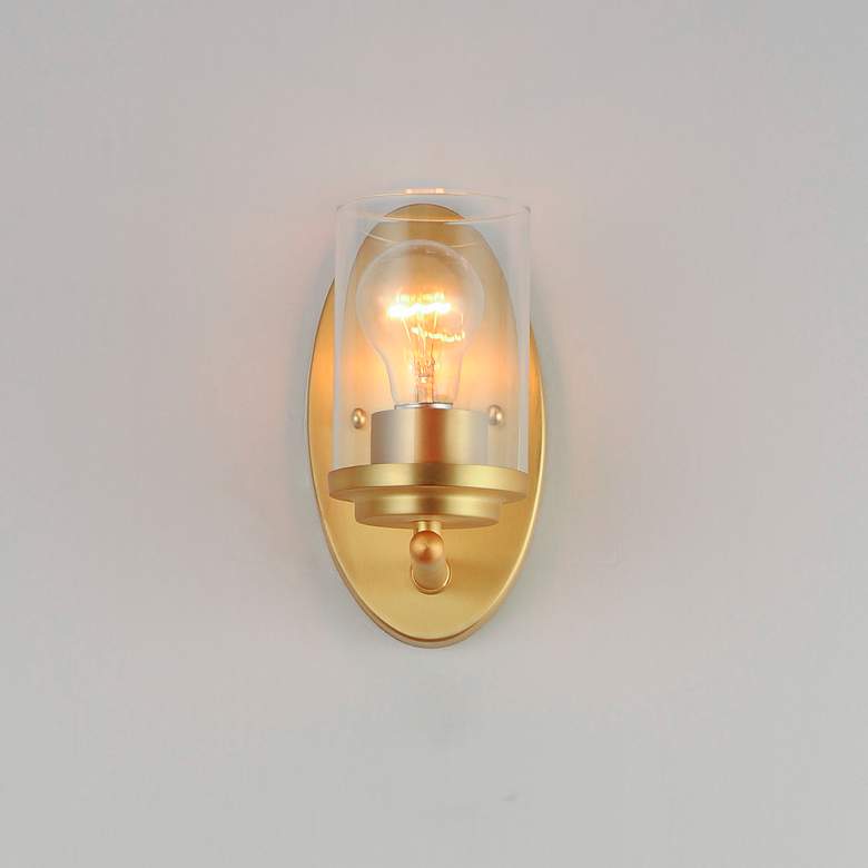 Image 3 Corona 1-Light Wall Sconce - Satin Brass more views