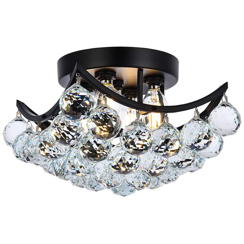Image 3 Corona 10" Wide Black 4-Light Ceiling Light