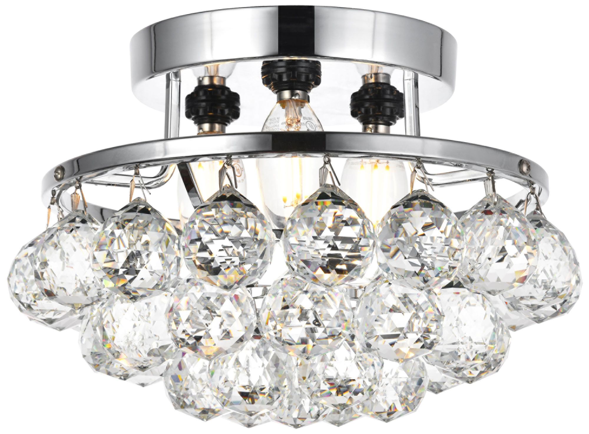 clear ball chandelier