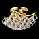 Corona 10" Wide Modern Luxe Gold and Crystal Ceiling Light