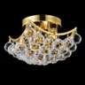 Corona 10" Wide Modern Luxe Gold and Crystal Ceiling Light