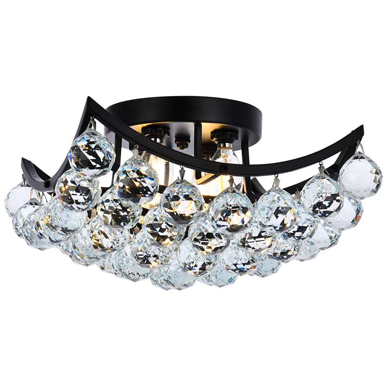 Image 1 Corona 12" Black Flush Mount