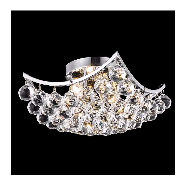 Image 1 Corona 12" Wide Crystal Ceiling Light