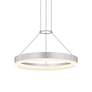 Thumbnail3 of Corona 15.75" Wide Bright Satin Aluminum LED Pendant more views